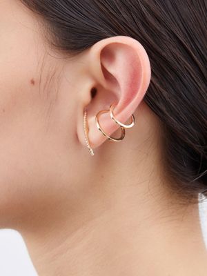 Ｇｏｓｓａｍｅｒ ロングバー ダイヤモンド ピアス ※シングル ...