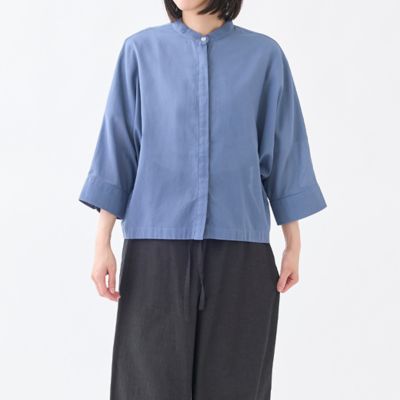 ＜GRANDMA MAMA DAUGHTER (Women)＞バンドカラーモモンガシャツ