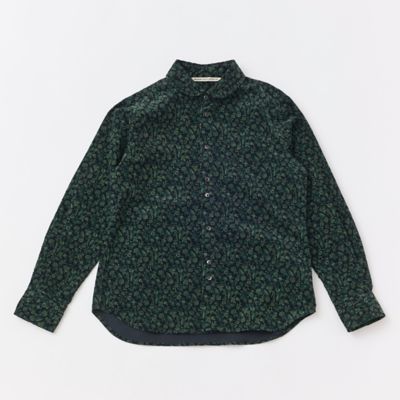 みーママ　ダークグレー Vintage Orchard』ラウンドカラーシャツ