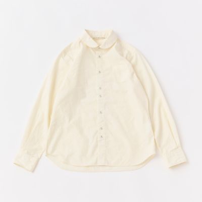 リンクルワッシャーラウンドカラーシャツ