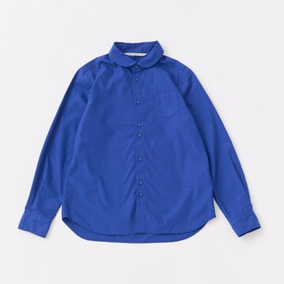 リンクルワッシャーラウンドカラーシャツ