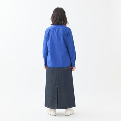 リンクルワッシャーラウンドカラーシャツ