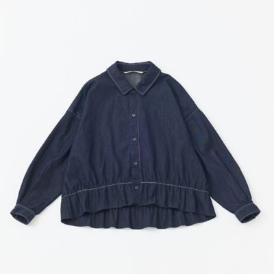 4．5ozデニムフリルヘムシャツ | GRANDMA MAMA DAUGHTER