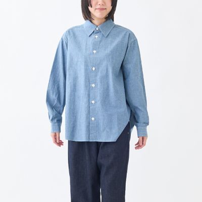 BOOTLEGGERS シャンブレー ワーク シャツ 長袖 14 グリーン BOOTLEGGERS シャンブレー ワーク シャツ 長袖 14 グリーン