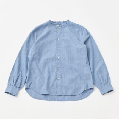 ＜GRANDMA MAMA DAUGHTER (Women)＞シャンブレーフリルシャツ