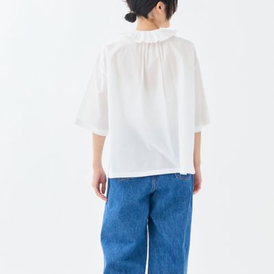 店舗用品 sakuramama オープンカラーフリルシャツ | GRANDMA MAMA DAUGHTER (Women
