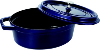 ストウブ  STAUB  ココット  オーバル 27cm  ブルー使用には特に問題はありません