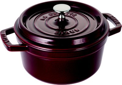 鍋の高さ950cmSTAUB（ストウブ） ココット ラウンド 20 黒（ブラック）  美品