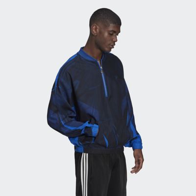 ＢＬＵＥＶＥＲＳＩＯＮハーフジップサッカートラックトップ 