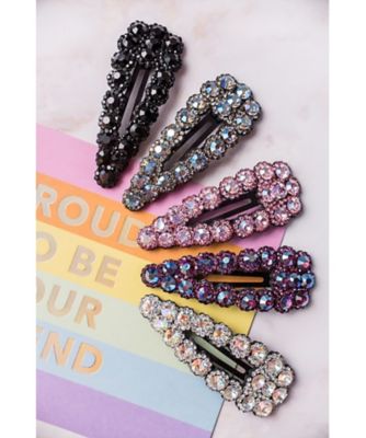 ビジュー装飾のヘアクリップ ビジュースナップクリップ HPー065ーPNK | THE HANY Bijoux/ザ