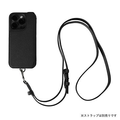 ＰＯＣＨＥ　ＦＬＡＴ（ｉＰｈｏｎｅ１５Ｐｒｏ対応）ブラック