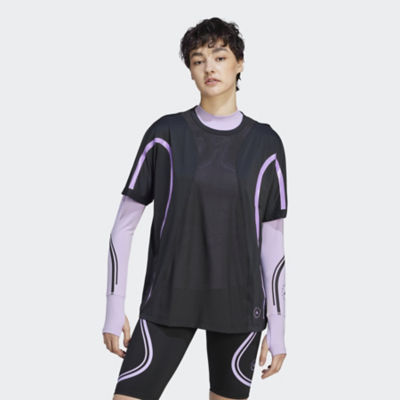 ＜adidas by Stella McCartney (Women)＞ａＳＭＣ　ＴｒｕｅＰａｃｅ　ランニング　ルーズ　半袖Ｔシャツ