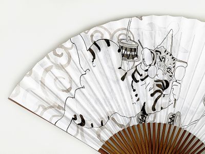 墨手描き扇子 猫の風神雷神 三越伊勢丹オンラインストア 公式