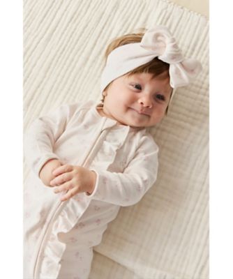 足つき長袖ロンパース Pauline Pink