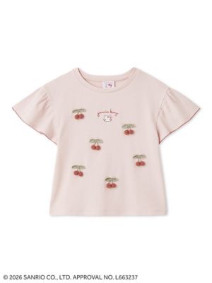 HELLO KITTY OCニットモチーフ付き半袖Tシャツ