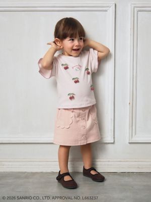 HELLO KITTY OCニットモチーフ付き半袖Tシャツ