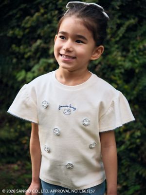 ＨＥＬＬＯ　ＫＩＴＴＹ　ＯＣニットモチーフ付き半袖Ｔシャツ　ＪＫＣＴ２６１９０１