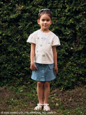 ＨＥＬＬＯ　ＫＩＴＴＹ　ＯＣニットモチーフ付き半袖Ｔシャツ　ＪＫＣＴ２６１９０１