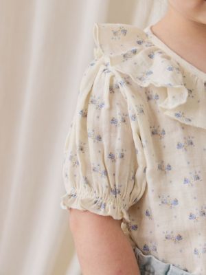 モスリン半袖ブラウス Molly Blue JKFT261047