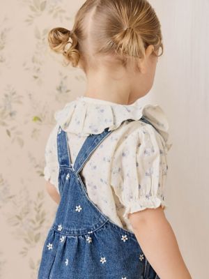 ルネ ジョリーミニョン トッカ エムズグレイシー フォクシー エムプルミエ 半袖 モスリン半袖ブラウス Molly Blue JKFT261047
