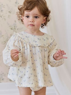 モスリン長袖ブラウス Molly Blue JKFT261051