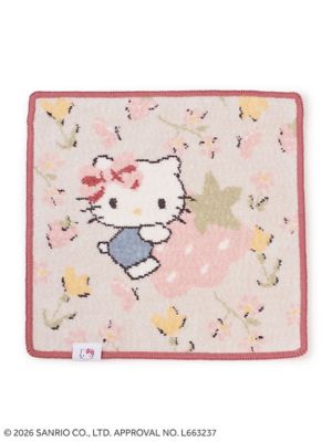 エレガントキティ　ハンドタオル　新品未使用　2000年製 HELLO KITTY シェニール織ハンドタオル