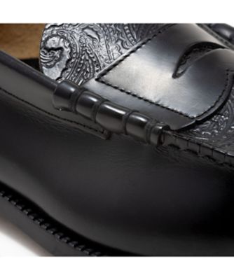 ローファー　Ｔｈｅ　Ｋｅｎｆｏｒｄ　Ｆｉｎｅｓｈｏｅｓ　ブラックブラックペイズリー　ラバーソール　Ｋ００４Ａ２３＿＿＿＿ＢＬＢＬ