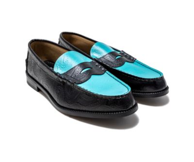 kenford ローファー ペイズリー ターコイズ アクセサリー付 ローファー The Kenford Fineshoes ブラック