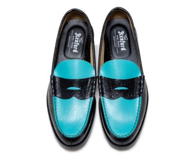 kenford ローファー ペイズリー ターコイズ アクセサリー付 ローファー The Kenford Fineshoes ブラック