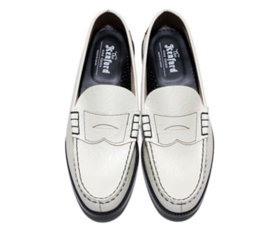 kenford fine shoesケンフォード ペイズリー ローファー28.0 ローファー The Kenford Fineshoes ホワイト