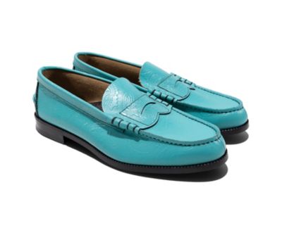 kenford ローファー ペイズリー ターコイズ アクセサリー付 ローファー The Kenford Fineshoes ターコイズ