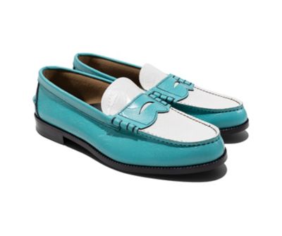 ローファー The Kenford Fineshoes ターコイズ