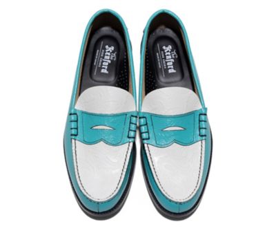 ローファー The Kenford Fineshoes ターコイズ