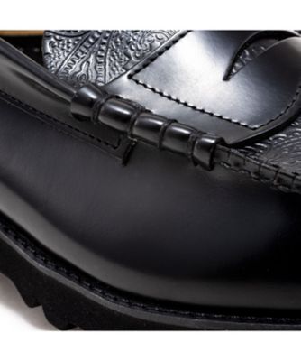 ローファー　Ｔｈｅ　Ｋｅｎｆｏｒｄ　Ｆｉｎｅｓｈｏｅｓ　ブラックブラックペイズリー　タンクソール　Ｋ００５Ｃ２４＿＿＿＿ＢＬＢＬ