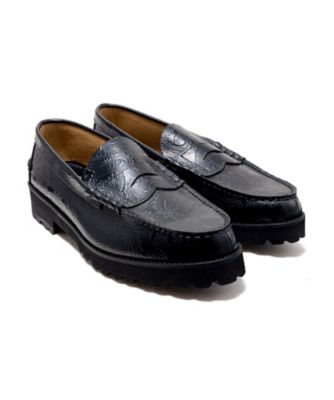 The Kenford Fineshoes (Men)/ケンフォード ファインシューズ ローファー　Ｔｈｅ　Ｋｅｎｆｏｒｄ　Ｆｉｎｅｓｈｏｅｓ　ブラックペイズリー　タンクソール　Ｋ００５Ｃ２４＿＿＿＿ＢＬＫＫ