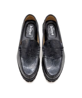 ローファー　Ｔｈｅ　Ｋｅｎｆｏｒｄ　Ｆｉｎｅｓｈｏｅｓ　ブラックペイズリー　タンクソール　Ｋ００５Ｃ２４＿＿＿＿ＢＬＫＫ