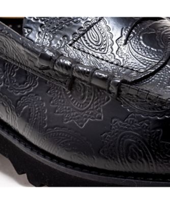 ローファー　Ｔｈｅ　Ｋｅｎｆｏｒｄ　Ｆｉｎｅｓｈｏｅｓ　ブラックペイズリー　タンクソール　Ｋ００５Ｃ２４＿＿＿＿ＢＬＫＫ