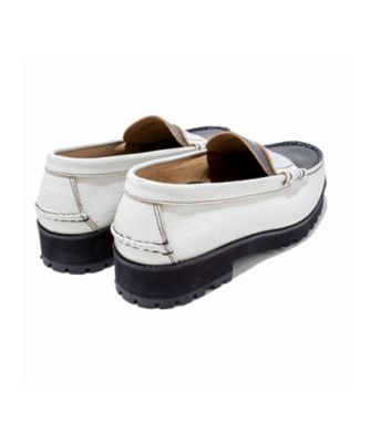 ローファー　Ｔｈｅ　Ｋｅｎｆｏｒｄ　Ｆｉｎｅｓｈｏｅｓ　ホワイトブラックペイズリー　タンクソール　Ｋ００５ＺＯＤＩ＿＿＿ＷＴＢＬ
