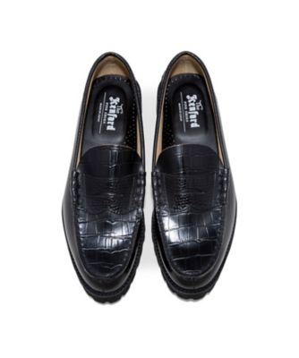 ローファー　Ｔｈｅ　Ｋｅｎｆｏｒｄ　Ｆｉｎｅｓｈｏｅｓ　ブラックブラッククロコダイルコンビ　タンクソール　Ｋ０１２Ａ２５＿＿＿＿ＢＬＢＬ