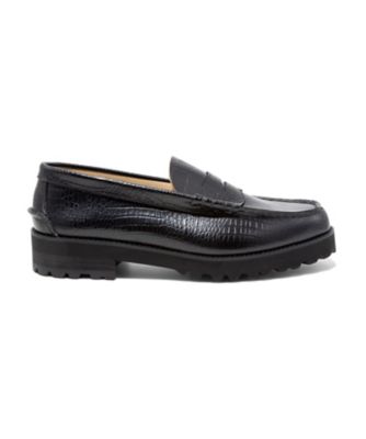 ローファー　Ｔｈｅ　Ｋｅｎｆｏｒｄ　Ｆｉｎｅｓｈｏｅｓ　ブラックブラッククロコダイルコンビ　タンクソール　Ｋ０１２Ａ２５＿＿＿＿ＢＬＢＬ