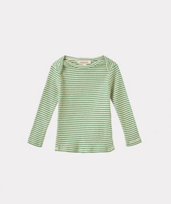 CARAMEL (Baby & Kids)/キャラメル KISHON BABY TーSHIRT EMERALD GREEN/CREAM ベビー用トップス【三越伊勢丹/公式】