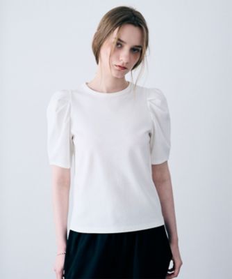 ＜uncrave (Women)＞ダブルフェイスジャージー　ボリュームスリーブカットソー　ＫＫＵＶＬＭ０４０７