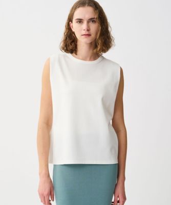 ＜uncrave (Women)＞ダブルフェイスジャージー　ノースリーブカットソー　ＫＫＵＶＬＭ０４０８