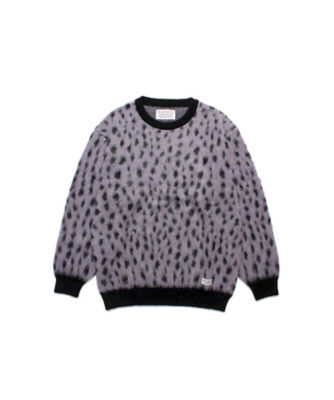セーター LEOPARD MOHAIR CREW NECK 