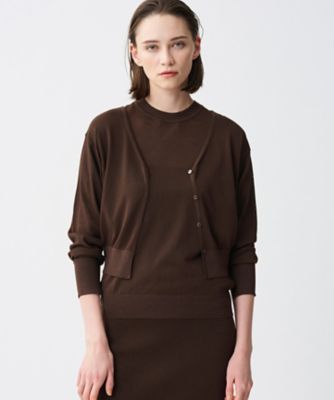 ＜uncrave (Women)＞シアーニット　２ＷＡＹカーディガン　ＫＲＵＶＧＭ０４０４