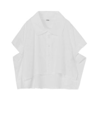 LIMI feu (Women)/リミフゥ １００／２　ＢＲＯＡＤ　ＣＯＴＴＯＮ　ＥＬＢＯＷ　ＳＬＩＴ　ＳＨＩＲＴ　ＬＡーＢ５１ー００１