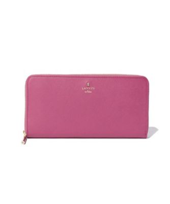 ＬＡＮＶＩＮ　ｅｎ　Ｂｌｅｕ　リュクサンブール　ラウンドファスナー長財布　ワイン４
