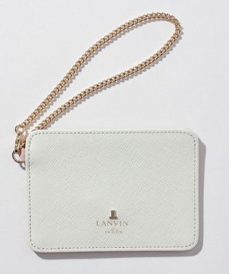＜LANVIN en Bleu (Bag&SLG)＞リュクサンブールカラー　パスケース　ブルー２