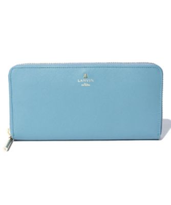 ＜LANVIN en Bleu (Bag&SLG)＞リュクサンブールカラー　ラウンドファスナー長財布