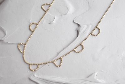 ＜e.m. (Women)＞ｌｉｔｔｌｅ　ｅｍｂｌｅｍ　レースモチーフ　ネックレス